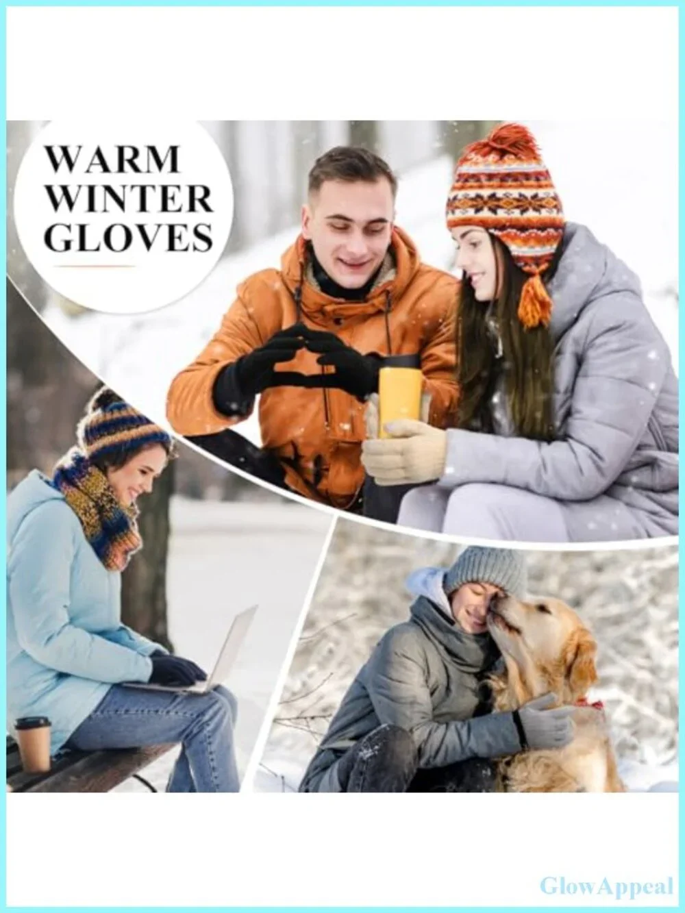 Women's Thermal Touchscreen Knit Gloves Fleece Liner Winter